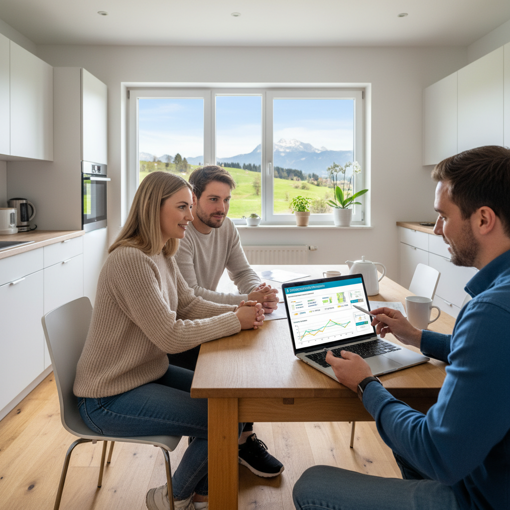 Solaranlage auf Schweizer Hausdach